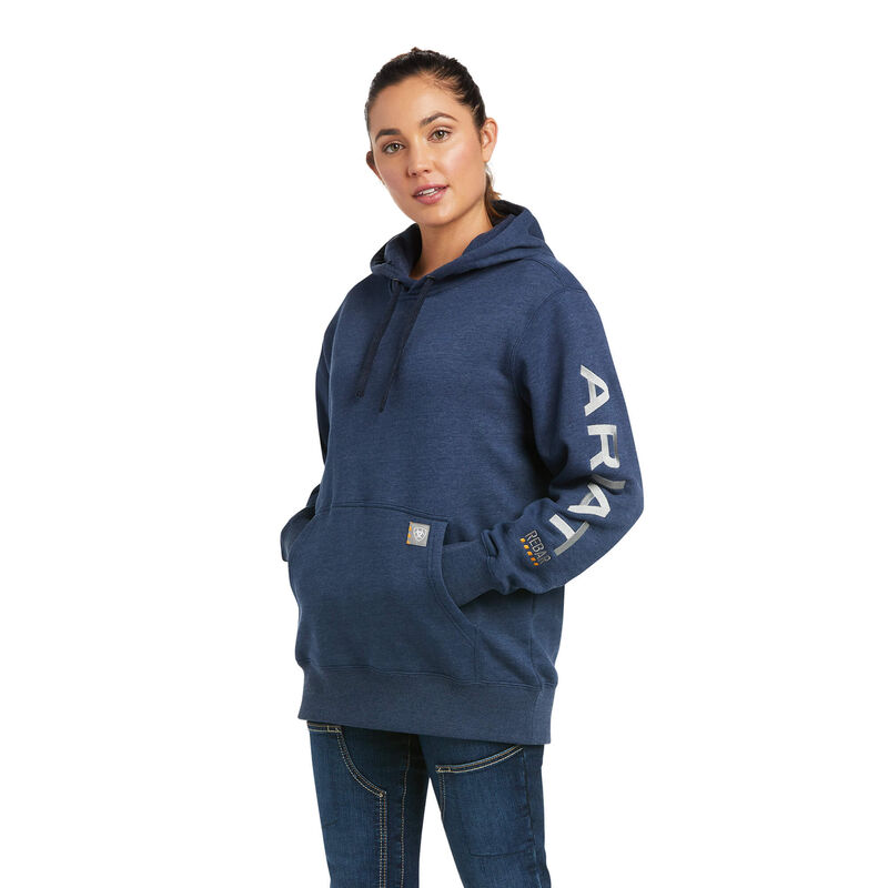 Sudadera Con Capucha Ariat Rebar Graphic Azules Mujer - Chile 019-MQYPGE